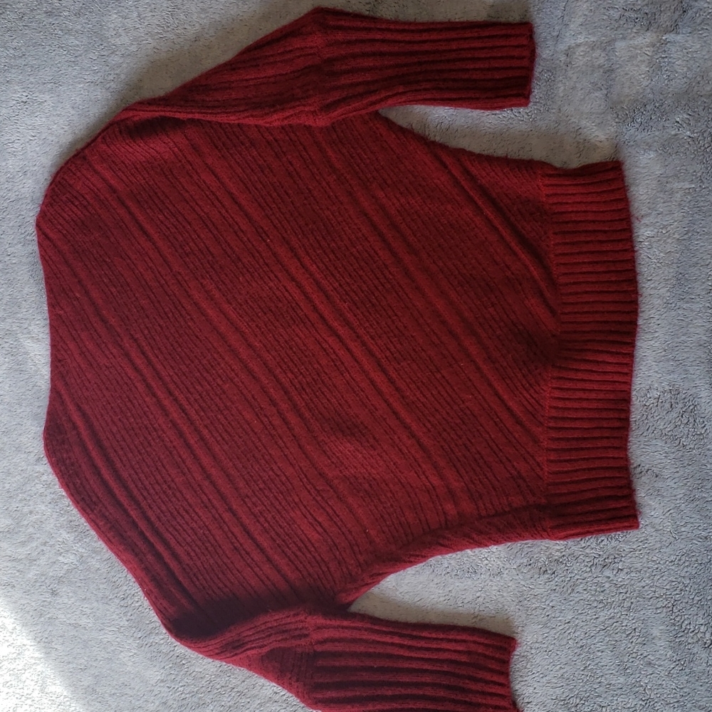 Jennifer Lopez Red Black Pullover Sweater XS - Picture 10 of 14
